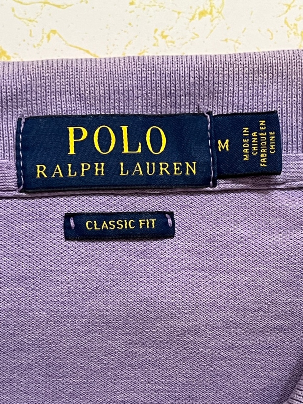 -Polo Ralph Lauren Lavender Polo Shirt Short Sleeve Men's Size Medium - Picture 13 of 14